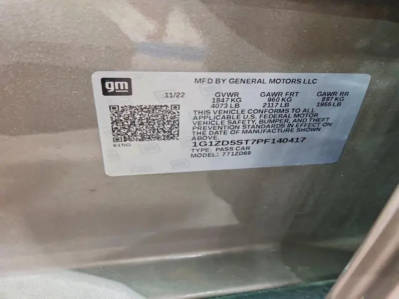 2023 CHEVROLET MALIBU LT  