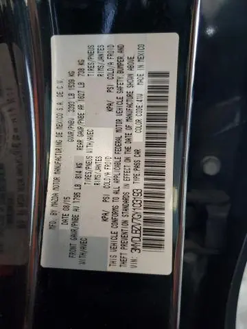 2016 TOYOTA SCION IA   