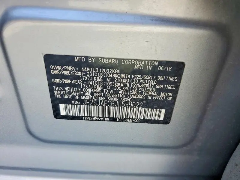 2018 SUBARU FORESTER 2.5I PREMIUM  