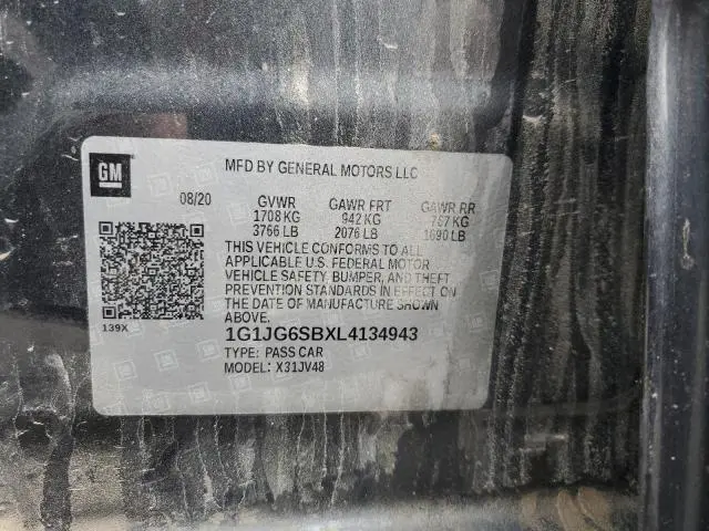 2020 CHEVROLET SONIC 