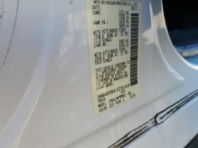 2012 NISSAN TITAN S  