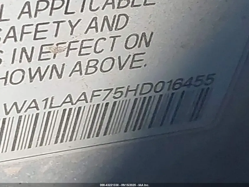 2017 AUDI Q7 3.0T PREMIUM