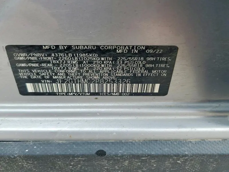 2023 SUBARU CROSSTREK LIMITED  