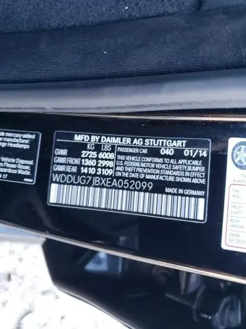2014 MERCEDES-BENZ S 63 AMG  