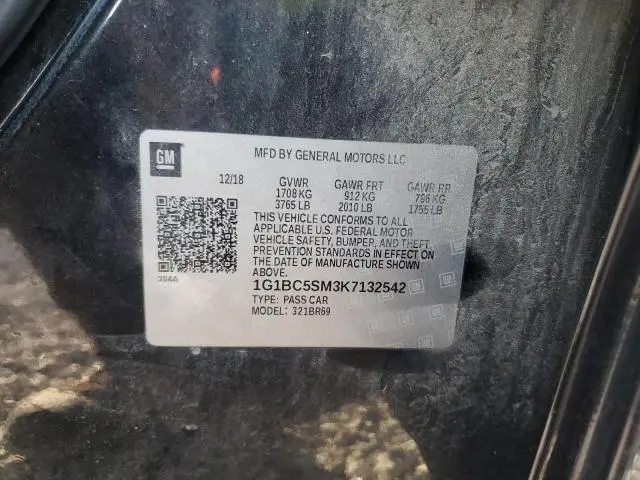 2019 CHEVROLET CRUZE LS