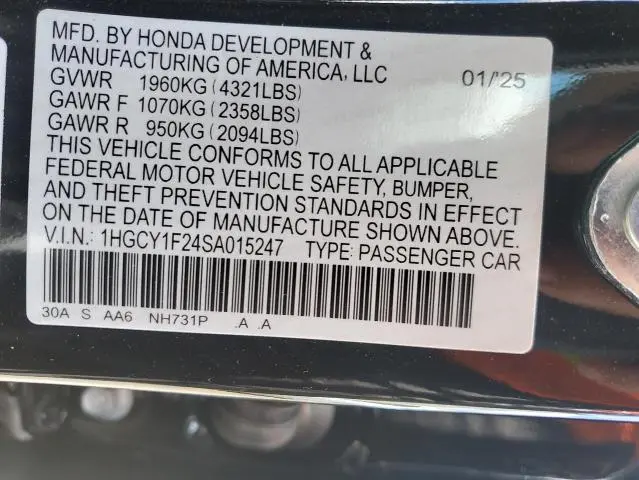 2025 HONDA ACCORD LX  