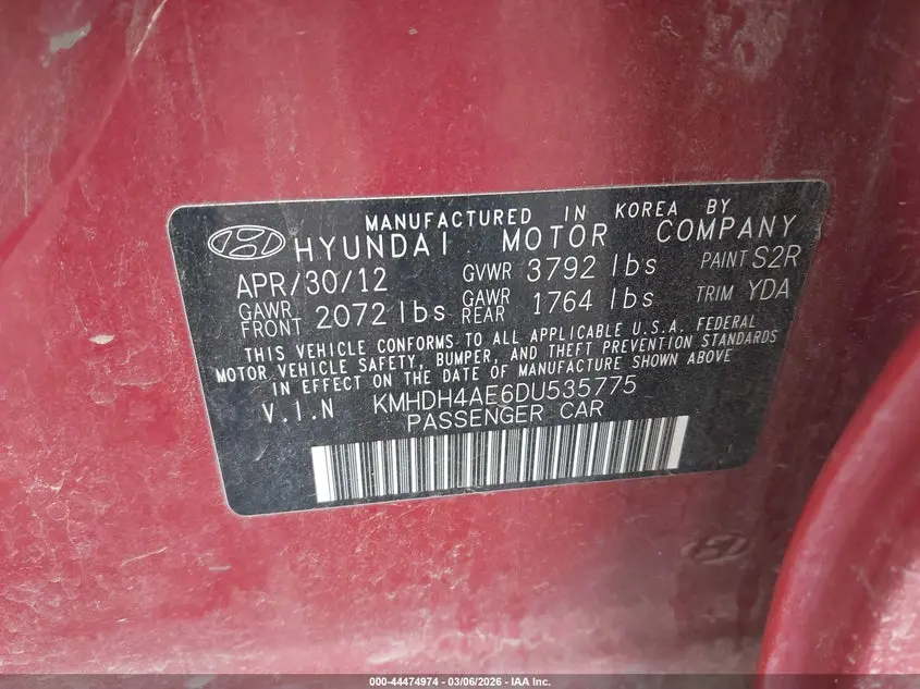 2013 HYUNDAI ELANTRA GLS/LIMITED