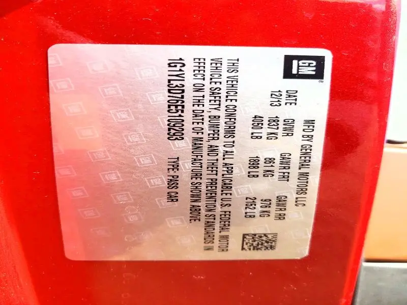 2014 CHEVROLET CORVETTE STINGRAY Z51 3LT  