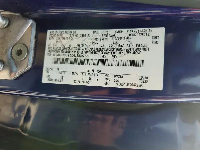 2013 FORD ESCAPE TITANIUM  