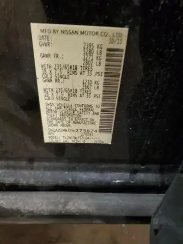 2015 NISSAN MURANO S  