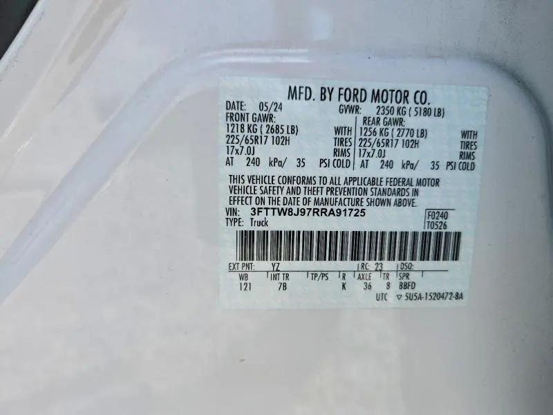 2024 FORD MAVERICK XLT  
