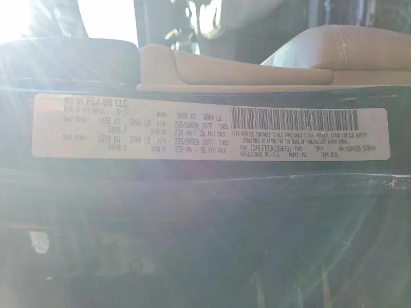 2017 JEEP GRAND CHEROKEE LIMITED  