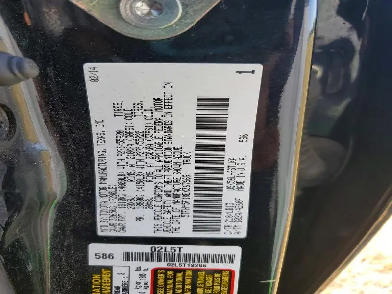 2014 TOYOTA TUNDRA CREWMAX LIMITED  