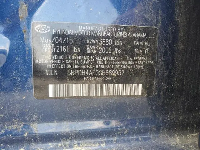 2016 HYUNDAI ELANTRA SE