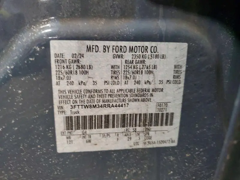 2024 FORD MAVERICK LARIAT  