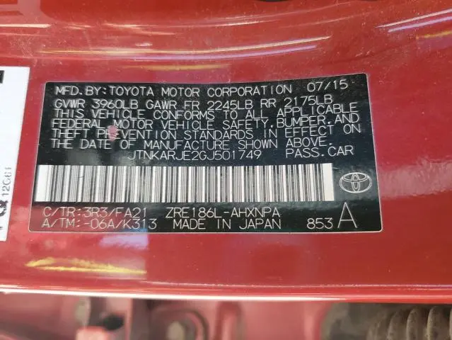 2016 TOYOTA SCION IM