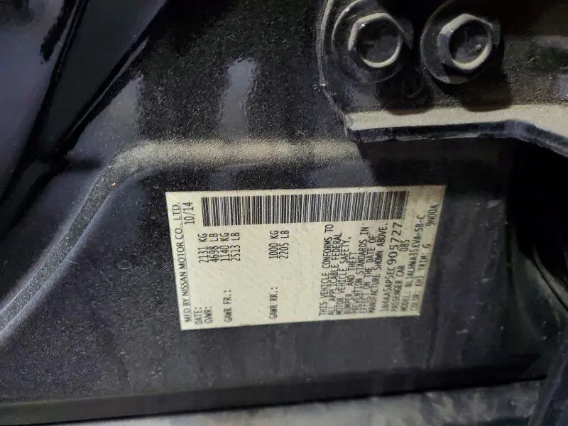 2014 NISSAN MAXIMA 3.5 SV  