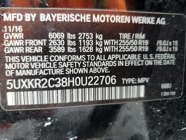 2017 BMW X5 SDRIVE35I  