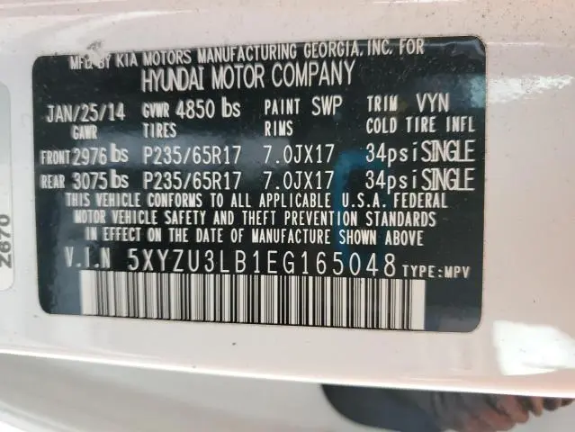 2014 HYUNDAI SANTA FE SPORT   