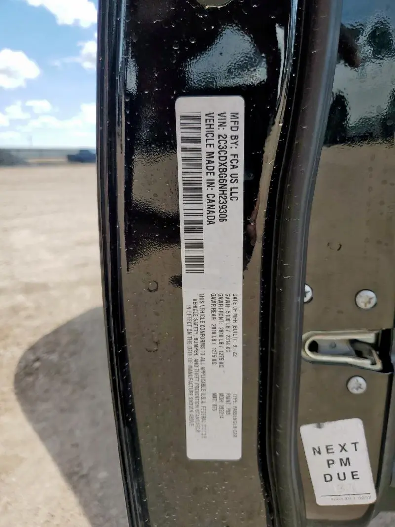 2022 DODGE CHARGER SXT  