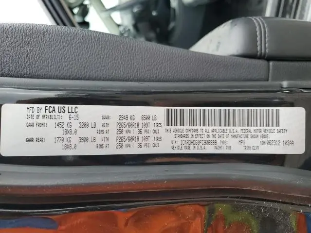 2015 DODGE DURANGO LIMITED  