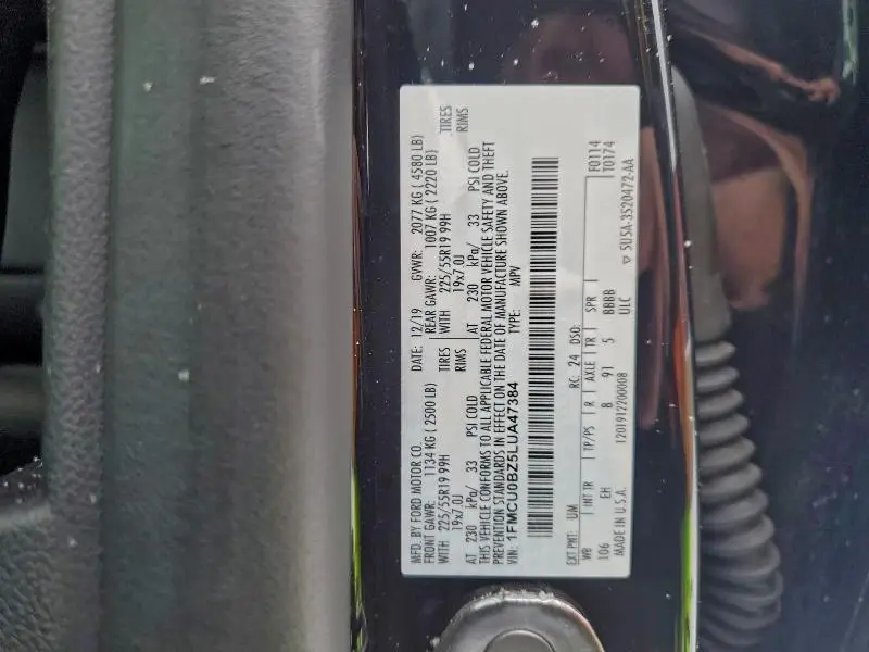 2020 FORD ESCAPE SE SPORT  