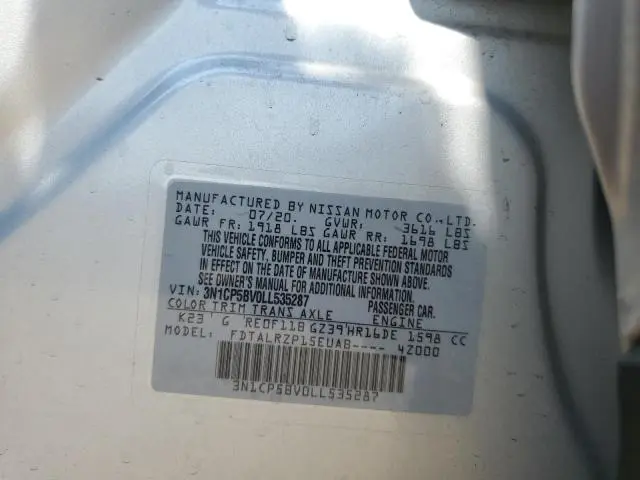 2020 NISSAN KICKS S  