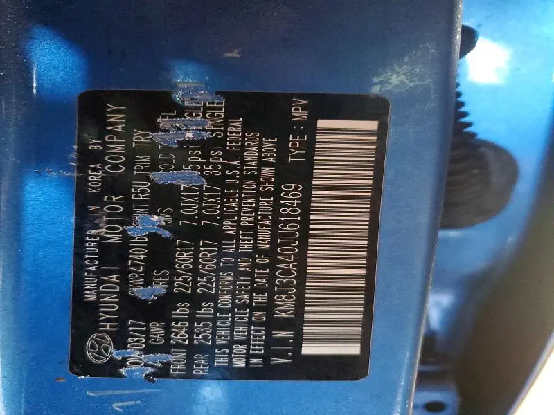 2018 HYUNDAI TUCSON SEL  