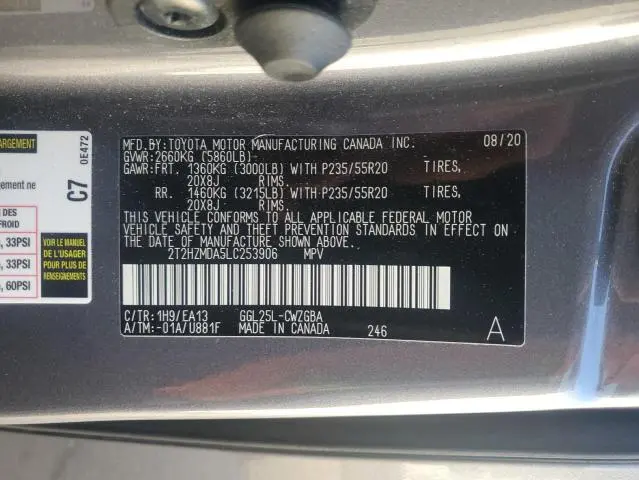 2020 LEXUS RX 350  
