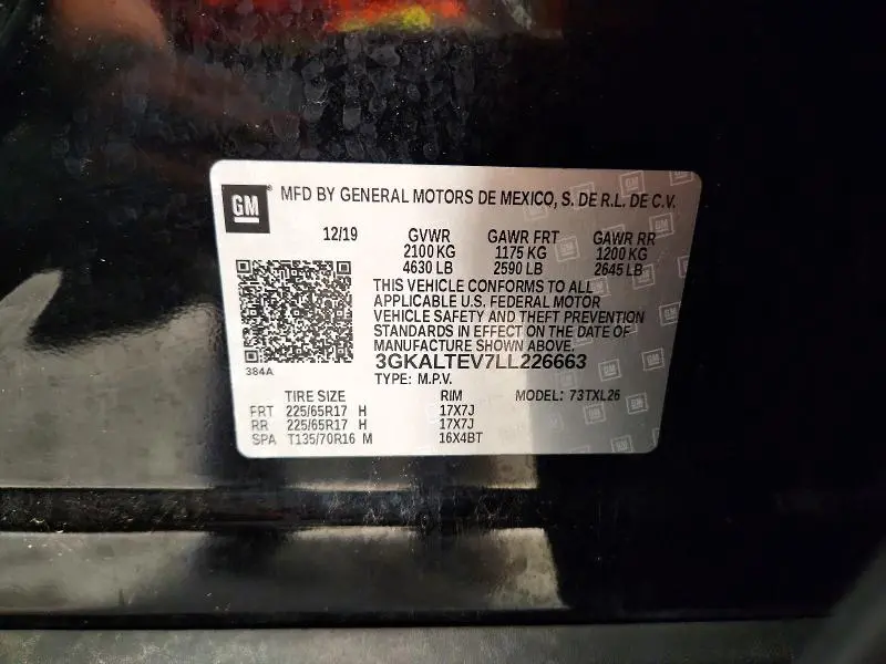 2020 GMC TERRAIN SLE  