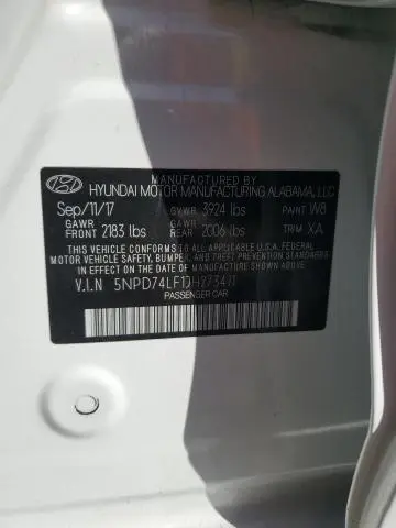 2018 HYUNDAI ELANTRA SE