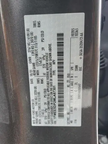 2021 FORD BRONCO BASE  