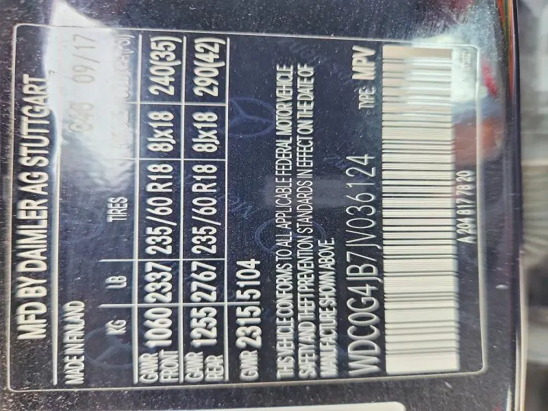 2018 MERCEDES-BENZ GLC 300  