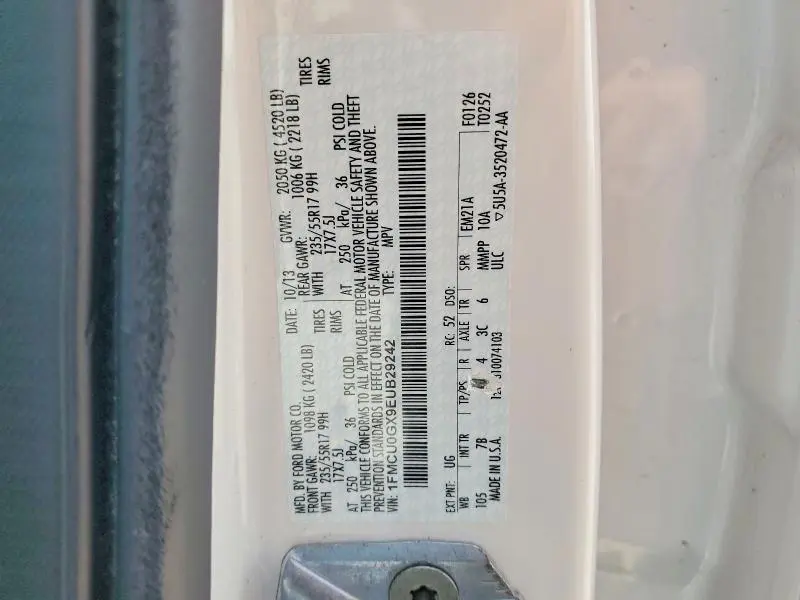 2014 FORD ESCAPE SE  