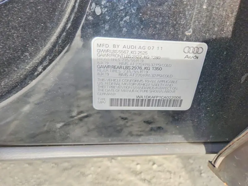 2012 AUDI Q5 PREMIUM PLUS  