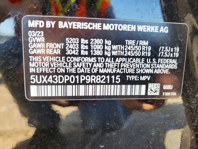 2023 BMW X3 SDRIVE30I  