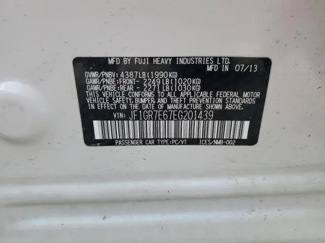 2014 SUBARU IMPREZA WRX  