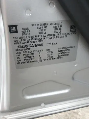 2012 BUICK ENCLAVE