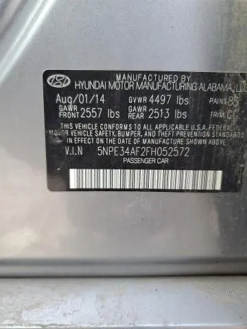 2015 HYUNDAI SONATA SPORT  