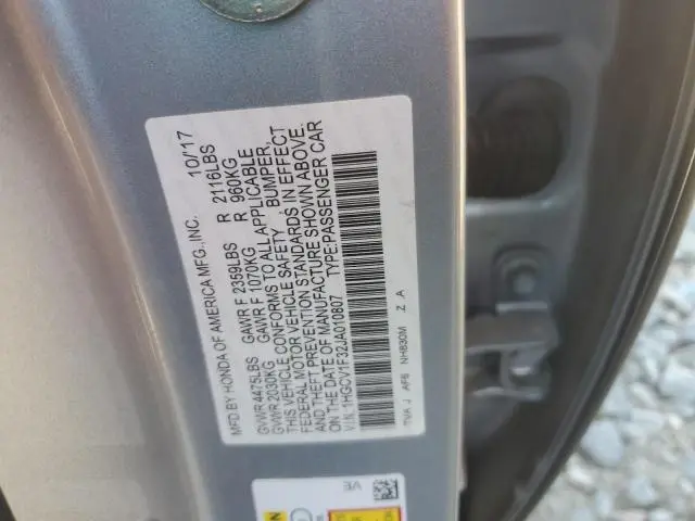 2018 HONDA ACCORD SPORT  