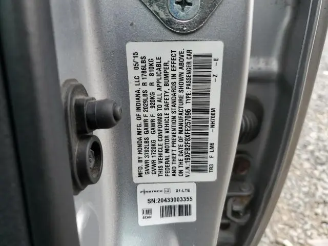 2015 HONDA CIVIC EX  