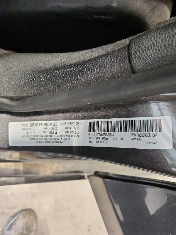 2015 CHRYSLER 200 LIMITED  