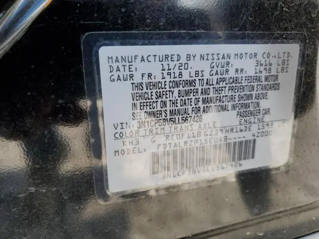 2020 NISSAN KICKS S