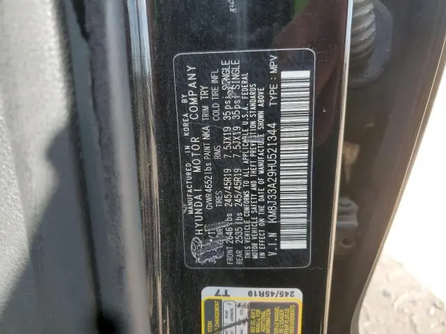 2017 HYUNDAI TUCSON LIMITED  