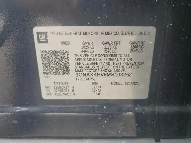 2021 CHEVROLET EQUINOX LT  