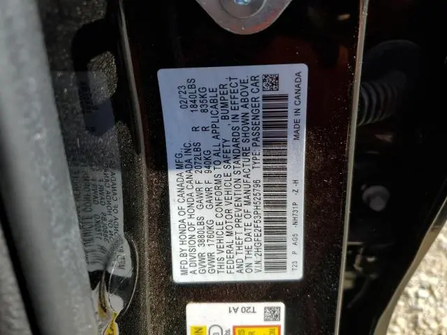2023 HONDA CIVIC SPORT  