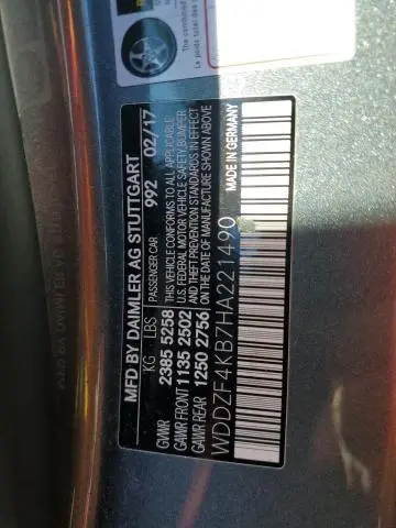 2017 MERCEDES-BENZ E 300 4MATIC  