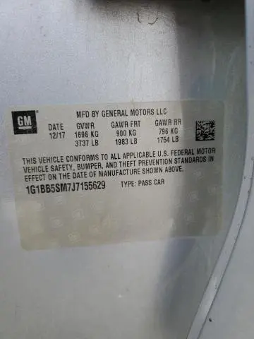 2018 CHEVROLET CRUZE LS