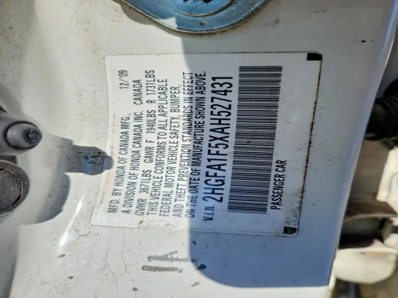 2010 HONDA CIVIC LX  