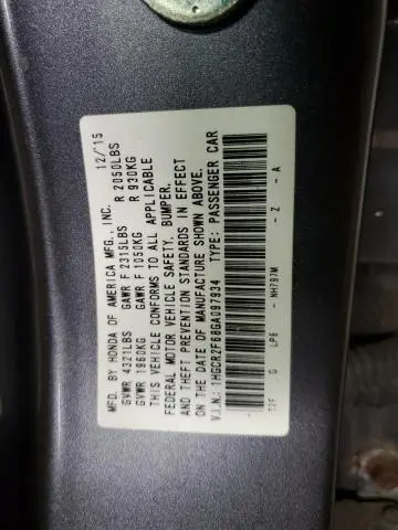 2016 HONDA ACCORD SPORT  